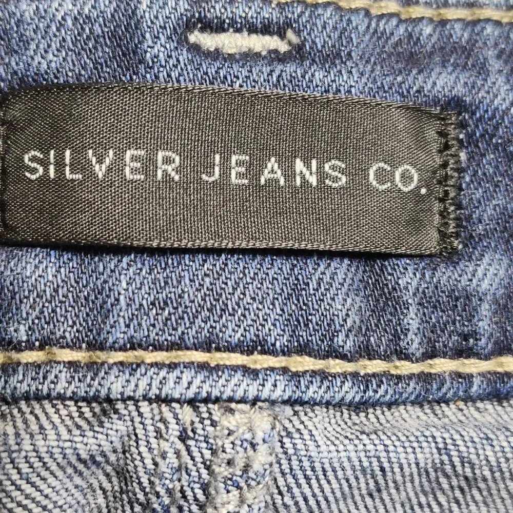 Silver Jeans Co Boyfriend Women’s Blue Denim Jeans W30 L29 Stretch Cotton - Picture 8 of 10